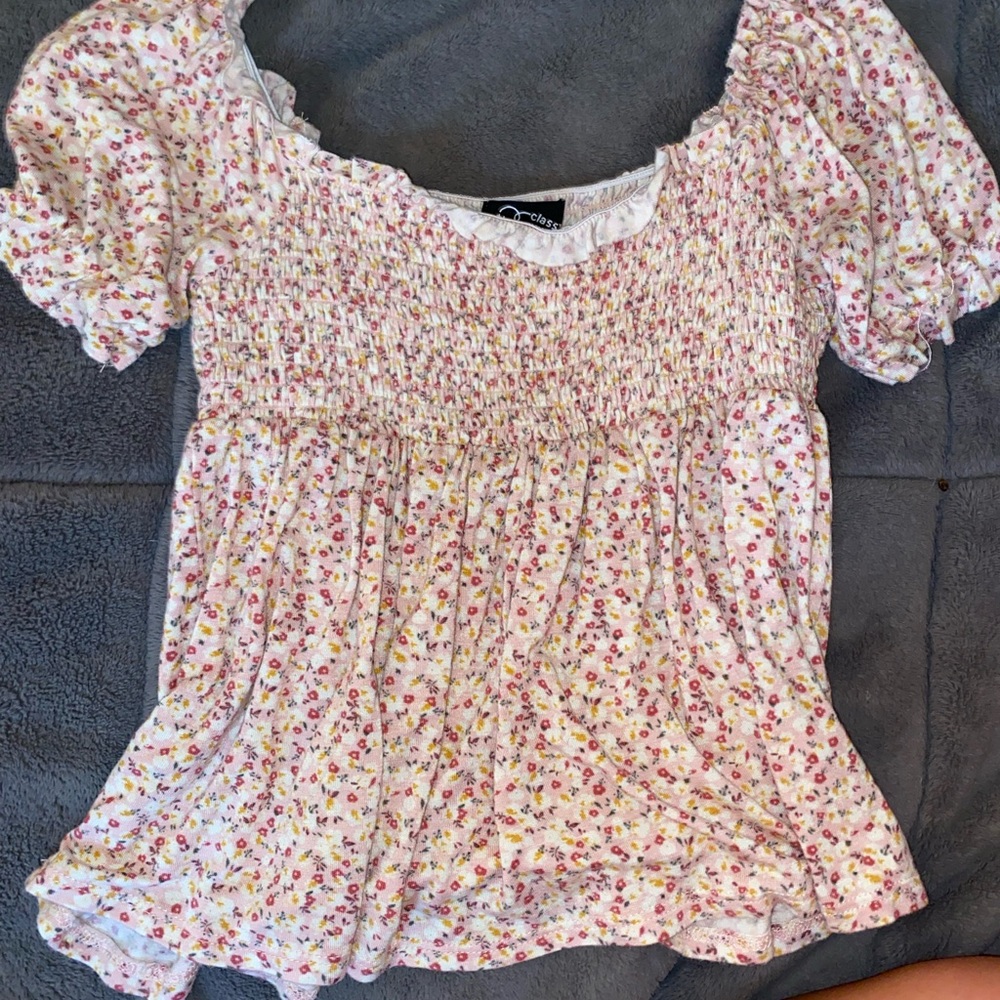cute flowery kids shirt